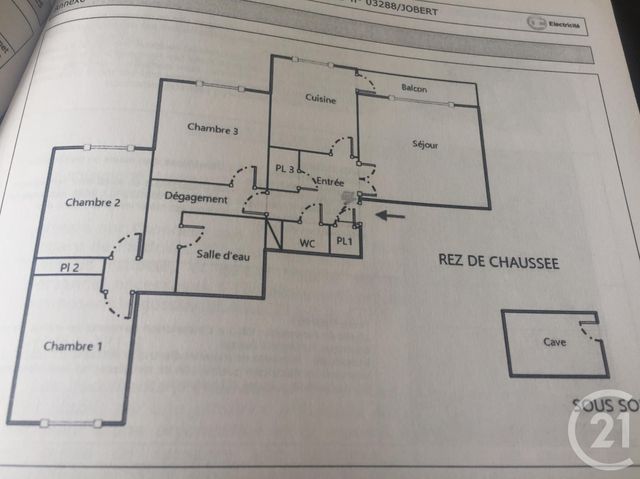 Afficher la photo en grand Appartement F4 à vendre - 4 pièces - 77.0 m2 - MONTLUCON - 03 - AUVERGNE - Century 21 Pasquet Immobilier